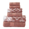 Modern Threads Charlize 6-pc. Bath Towel Set In Red