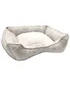 Modern Threads Clipped Jacquard Cuddler In Beige