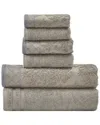 Modern Threads Colonial Home Damask 6pc Towel Set In Pattern