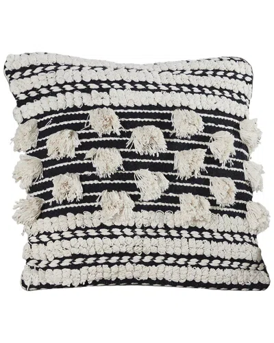 Modern Threads Cotton Decorative Pillow Cover In Black