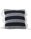 Modern Threads Cotton Decorative Pillow Cover In Black