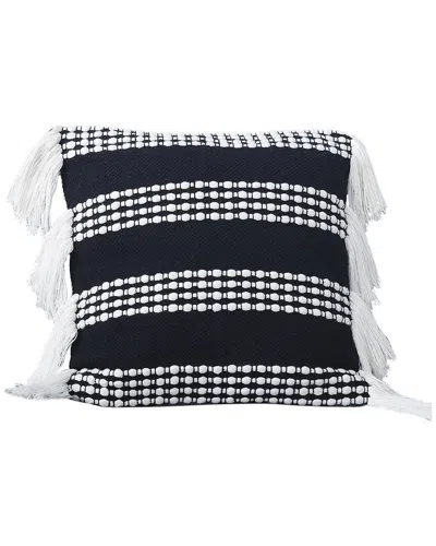 Modern Threads Cotton Decorative Pillow Cover In Black