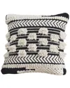 Modern Threads Cotton Decorative Pillow Cover In Black