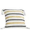 Modern Threads Cotton Decorative Pillow Cover In Black