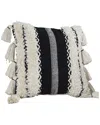 Modern Threads Cotton Decorative Pillow Cover In Black