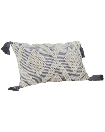 Modern Threads Cotton Decorative Pillow Cover In Gray