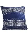 Modern Threads Cotton Decorative Pillow Cover In Blue