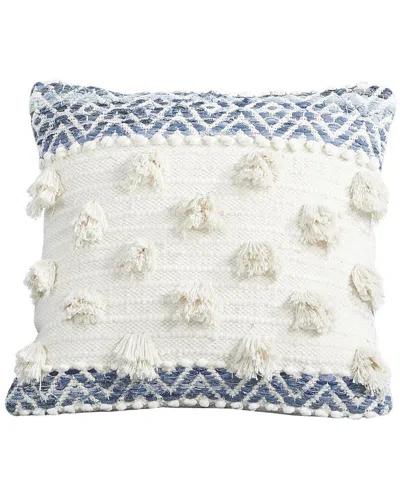Modern Threads Cotton Decorative Pillow Cover In White