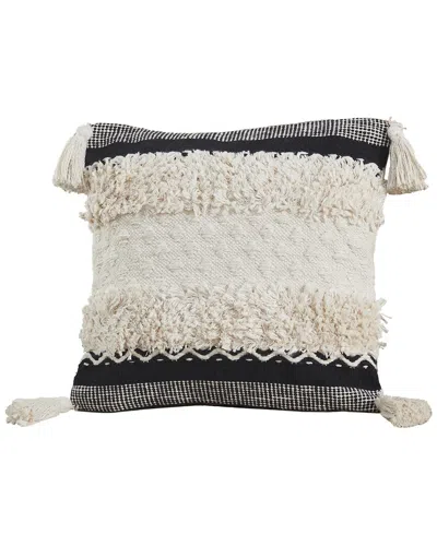 Modern Threads Cotton Decorative Pillow Cover In White