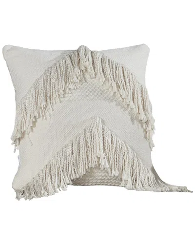 Modern Threads Cotton Decorative Pillow Cover In White