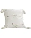 Modern Threads Cotton Decorative Pillow Cover In White