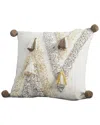 Modern Threads Cotton Decorative Pillow Cover In White