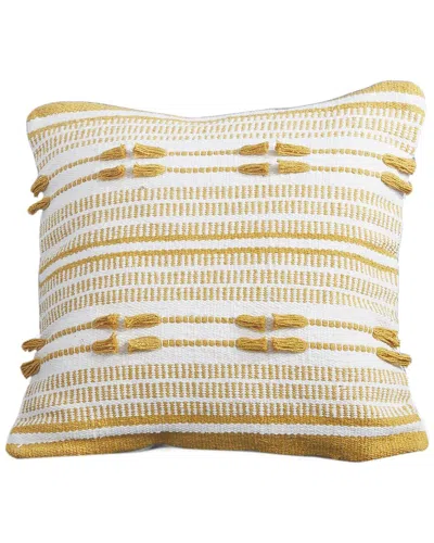 Modern Threads Cotton Decorative Pillow Cover In Yellow
