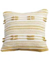 Modern Threads Cotton Decorative Pillow Cover In Yellow