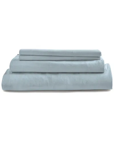 Modern Threads Cotton Flannel Sheet Set In Blue