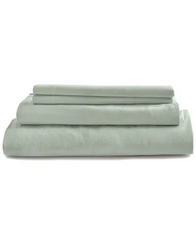 Modern Threads Cotton Flannel Sheet Set In Green
