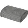Modern Threads Cotton Waffle Blanket In Dark Gray
