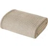 Modern Threads Cotton Waffle Blanket In Neutral