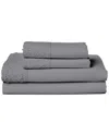 Modern Threads Crochet Lace Microfiber Sheet Set In Grey
