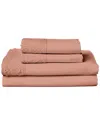 Modern Threads Crochet Lace Microfiber Sheet Set In Pink