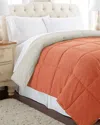 Modern Threads Down Alternative Reversible Comforter In Orange