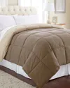 Modern Threads Down Alternative Reversible Comforter In Brown