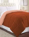 Modern Threads Down Alternative Reversible Comforter In Brown
