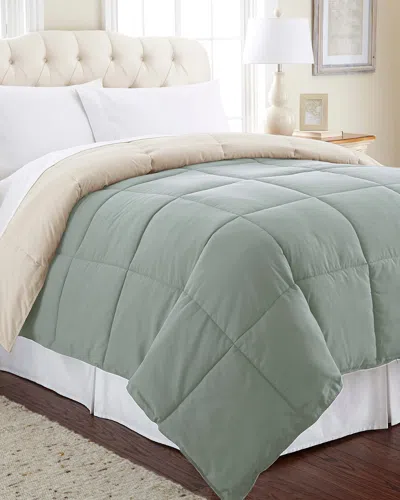 Modern Threads Down Alternative Reversible Comforter In Sage