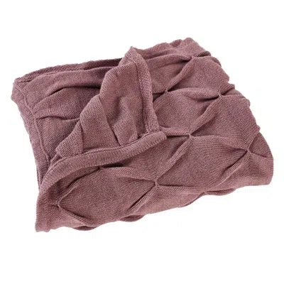 Modern Threads Embellished Throw In Rosewood