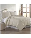 Modern Threads Embroidered Quilt Set In Brown
