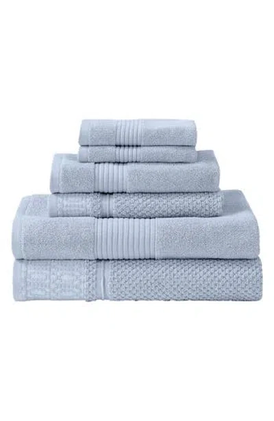 Modern Threads Astra Jacquard 6pc Towel Set In Blue