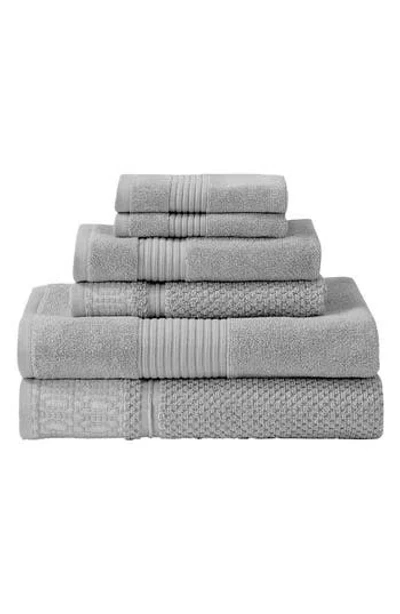 Modern Threads Astra Jacquard 6pc Towel Set In Gray