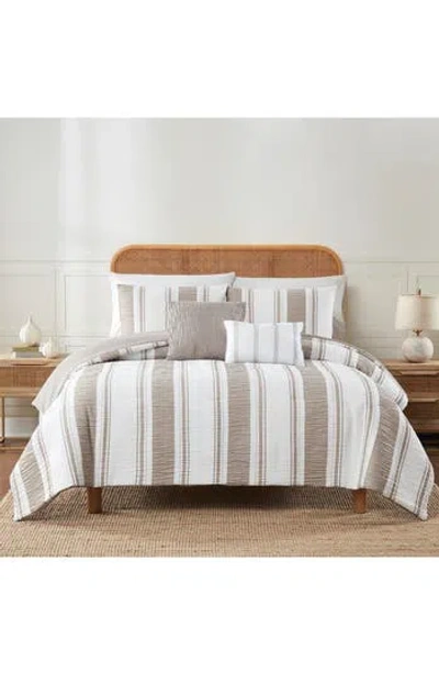 Modern Threads Jacquard Microfiber 5-piece Comforter Set In Gray