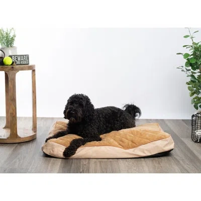Modern Threads - Luxury Dog Bed - Orthopedic Memory Foam Soft Plush Pillow Bed For Small To Large Dogs - Machine Wa In Beige