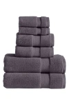 Modern Threads Luxury Quick Dry 6-piece Towel Set In Gray