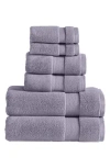 Modern Threads Luxury Quick Dry 6-piece Towel Set In Lilac Marble