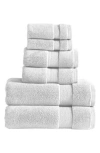 Modern Threads Luxury Quick Dry 6-piece Towel Set In White