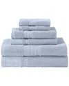 Modern Threads Astra Jacquard 6pc Towel Set In Blue