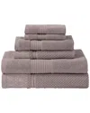 Modern Threads Astra Jacquard 6pc Towel Set In Brown