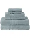 Modern Threads Astra Jacquard 6pc Towel Set In Green