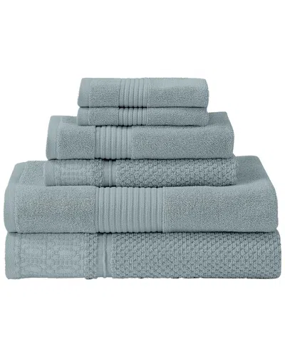 Modern Threads Astra Jacquard 6pc Towel Set In Green