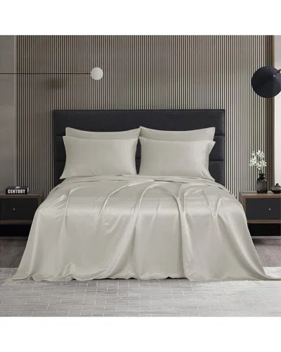 Modern Threads Satin Sheet Set In Gray