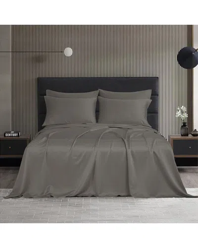 Modern Threads Satin Sheet Set In Grey