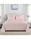 Modern Threads Satin Sheet Set In Pink