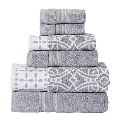 Modern Threads Monroe 6-pc. Bath Towel Set In Gray