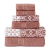 Modern Threads Monroe 6-pc. Bath Towel Set In Red