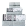 Modern Threads Ophelia 6-pc. Bath Towel Set In Green