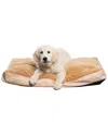 Modern Threads Orthopedic Memory Foam Soft Plush Pillow Bed In Beige
