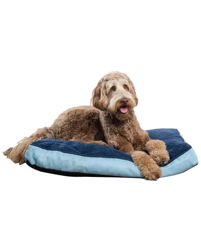 Modern Threads Orthopedic Memory Foam Soft Plush Pillow Bed In Blue