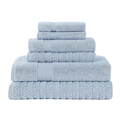 Modern Threads Otis 6-pc. Quick Dry Bath Towel Set In Blue